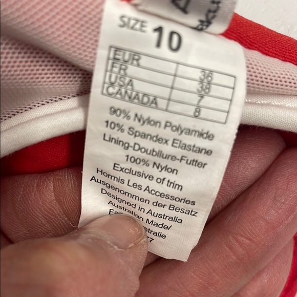 Baku Women’s Red Bikini Top Size 10 Adjustable Strap - Picture 11 of 11